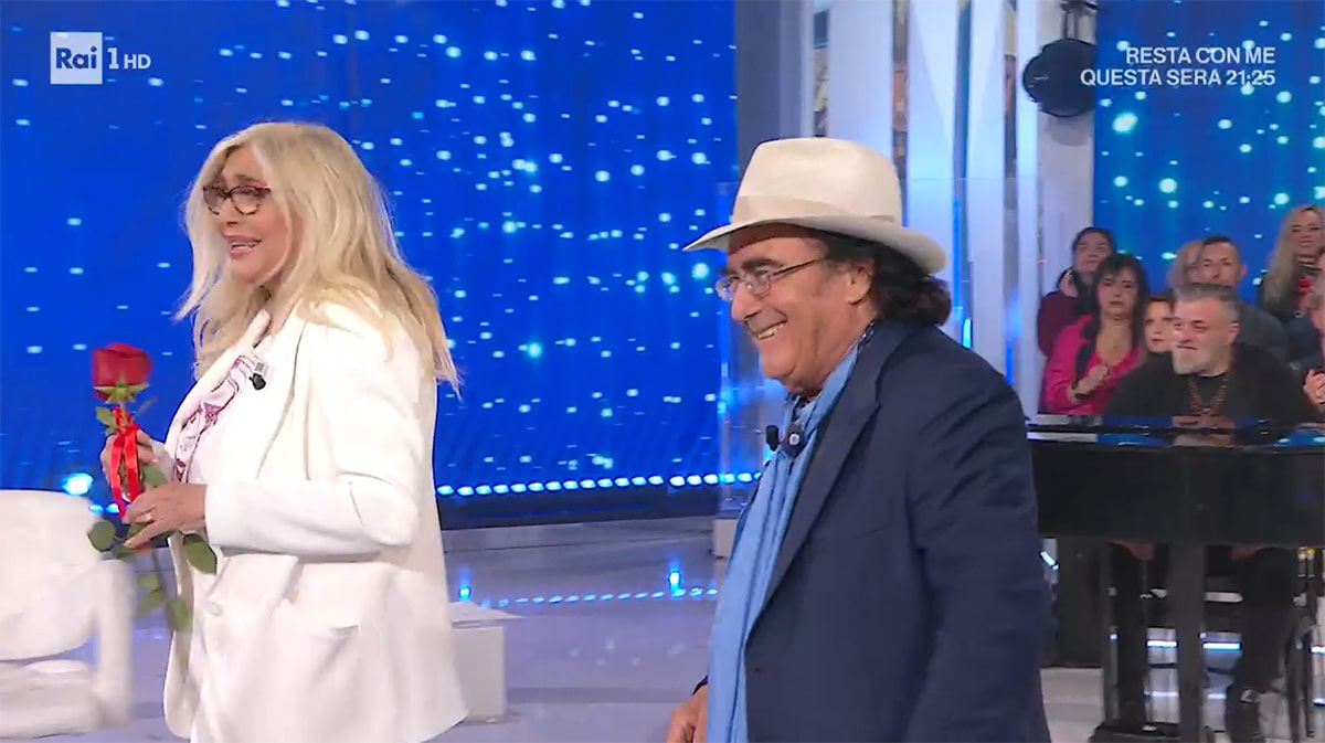 DOMENICA IN: ALBANO SI CONFESSA A MARA VENIER DOPO L’ESCLUSIONE DA SANREMO