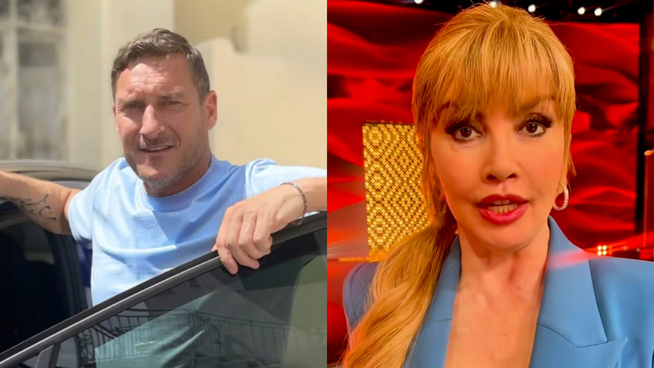 BALLANDO DOPO SINNER: MILLY CARLUCCI APRE CON TOTTI, APPENA FINISCE IL MATCH
