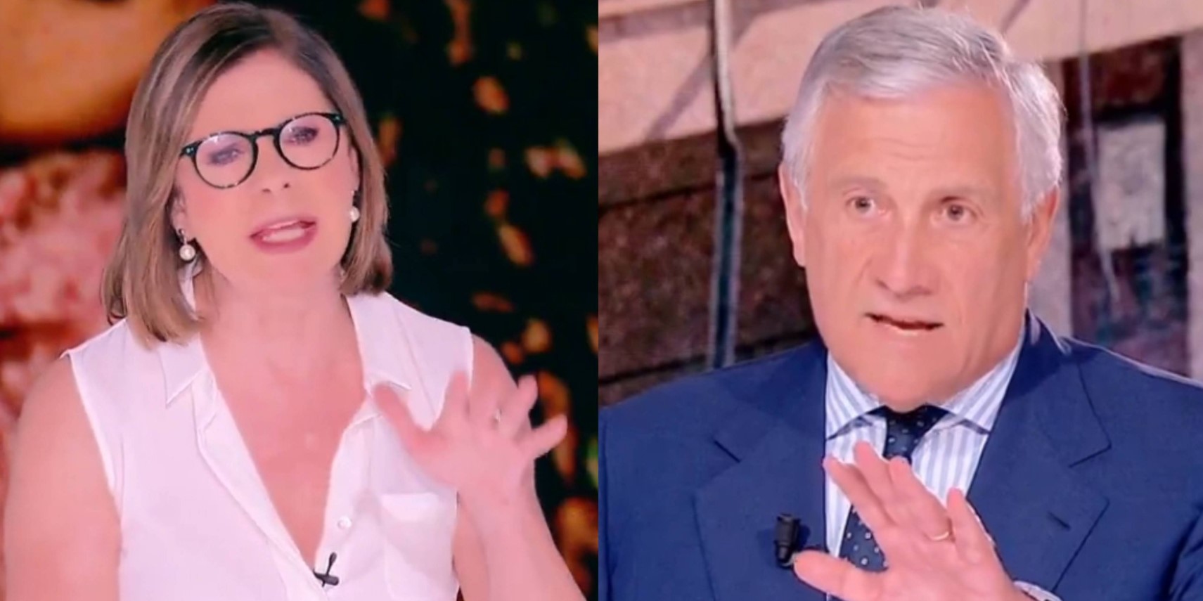 berlinguer zittisce tajani ma il pubblico insorge via la comunista da mediaset