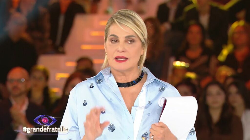 grande fratello simona ventura tra tensione alle stelle e prima eliminazione