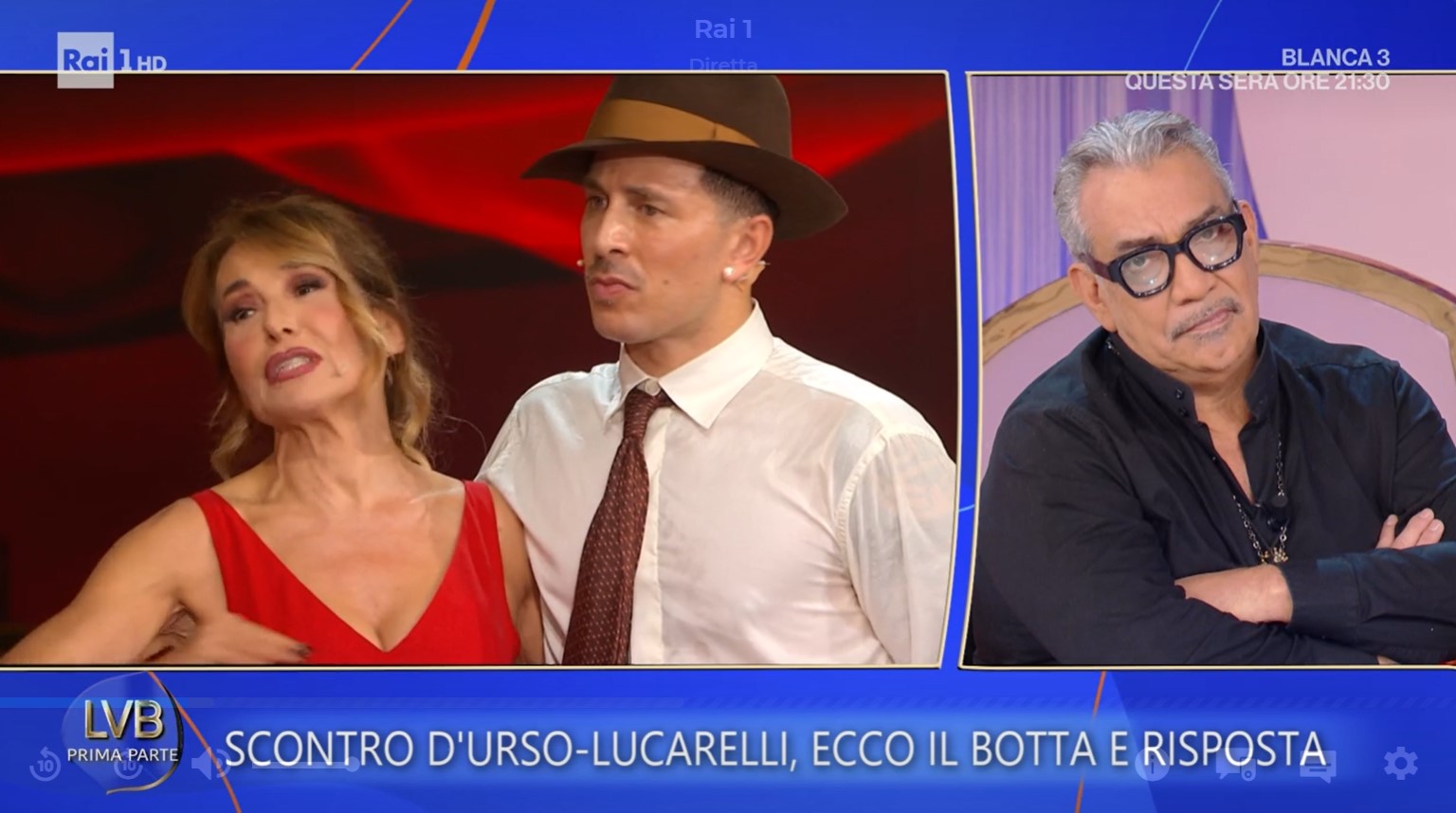 mariotto contro barbara d8217urso quale santa 200 una iena una grande recita8230